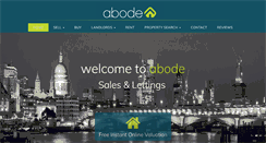 Desktop Screenshot of abode-property.co.uk